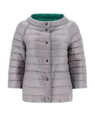 Herno Reversible Down Jacket In Gray