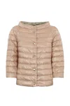 Herno Reversible Down Jacket With 3/4 Sleeves