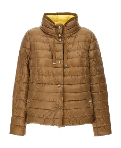 HERNO HERNO FUNNEL NECK REVERSIBLE PUFFER JACKET
