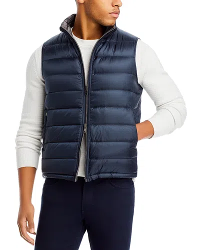 Herno Reversible Down Vest In Navy