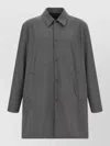 Herno Reversible Flight Line Jacket Long Cut In Gray