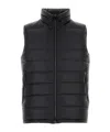 Herno Black Nylon Sleeveless Reversible Down Jacket In Black