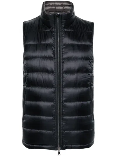 Herno Reversible Gilet In Blue