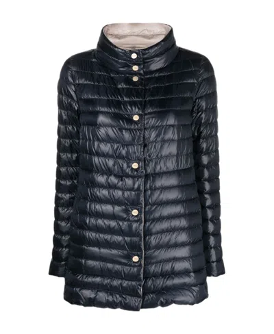 HERNO HERNO REVERSIBLE BUTTON-UP PADDED DOWN JACKET