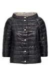 Herno Reversible Hood Casual Jackets And Parka Multicolor In Black