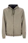 Herno Men's Reversible Hooded Jacket In Beige