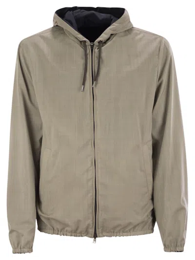 HERNO REVERSIBLE HOODED JACKET