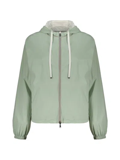 Herno Reversible Hooded Jacket In Green