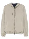 Herno Reversible Hooded Jacket In Neutrals