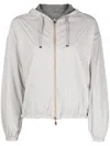 Herno Reversible Hooded Lightweight Jacket In Neutrals