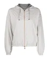 Herno Reversible Hooded Lightweight Jacket In White