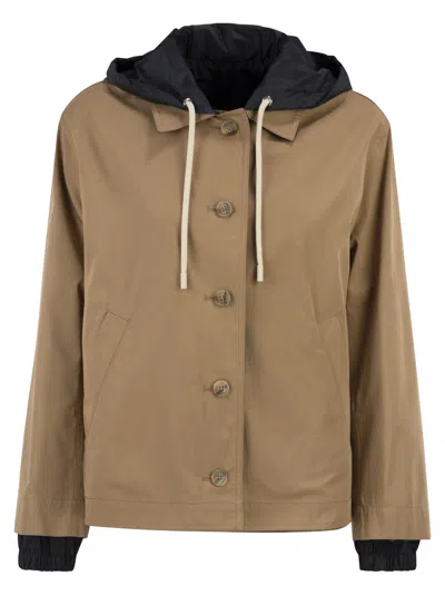 Herno Reversible Jacket In Dean In Brown