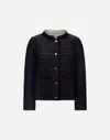 Herno Nuage Reversible Quilted Jacket In Black/chantilly