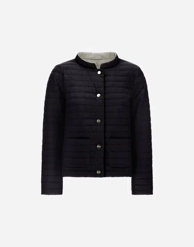 HERNO REVERSIBLE JACKET IN ECOAGE AND NYLON ULTRALIGHT