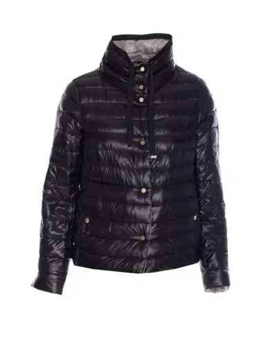 Herno Reversible Light Down Jacket In Black