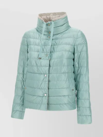 Herno Reversible Lightweight Down Jacket In Green