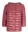 Herno Reversible Lightweight Down Jacket In Pink