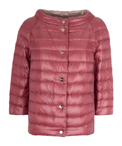 Herno Reversible Lightweight Down Jacket In Pink