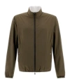 Herno Reversible Millionaire Microfibre And Ecoage Bomber Jacket In Green