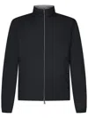 Herno Reversible Navy Blue And Grey Jacket