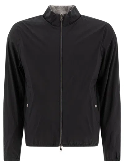 Herno Jackets Blue In Black