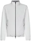 Herno Reversible Nylon And Cotton Jacket With Double Slider Zip Closure
