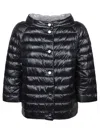 Herno Women's Nylon Lightweight Reversible Cape In Black