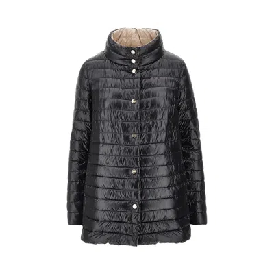Herno Reversible Nylon Down Jacket In Black