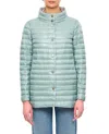 Herno Reversible A-shape Jacket In Nylon Ultralight In Green