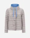 Herno Reversible Nylon Ultralight Cape In Slate