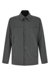 Herno Reversible Patch-pocket Overshirt In Gray