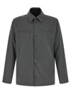 Herno Reversible Patch-pocket Overshirt In Gray