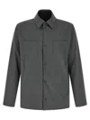 Herno Reversible Patch-pocket Overshirt In Gray