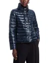 Herno Bomber Jacket In Nylon Ultralight In Navy/silver