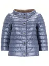 Herno Reversible Puffer Coat In Blue