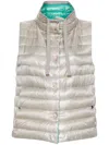 Herno Reversible Padded Gilet In Grey