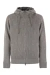 Herno Men Reversible Padded Wool Bomber Jacket In Gray
