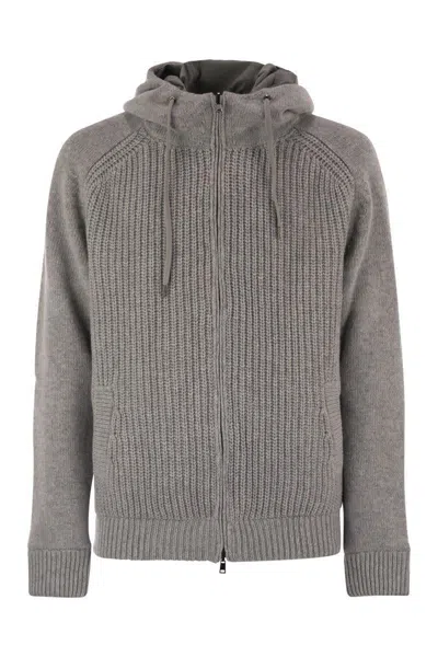 HERNO HERNO REVERSIBLE PADDED WOOL BOMBER JACKET
