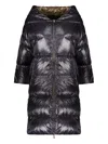 Herno Reversible Puffer Coat In Blue