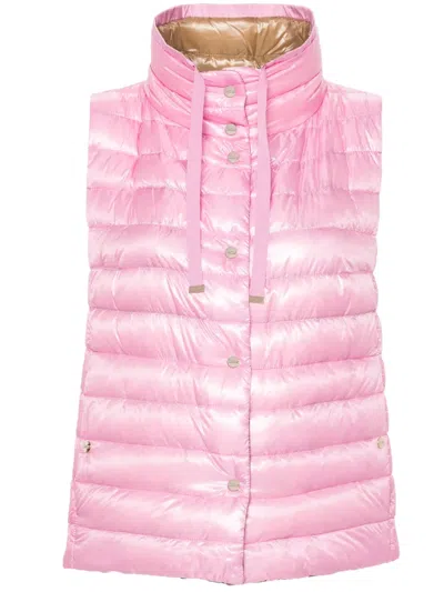 Herno Reversible Puffer Gilet In Multi