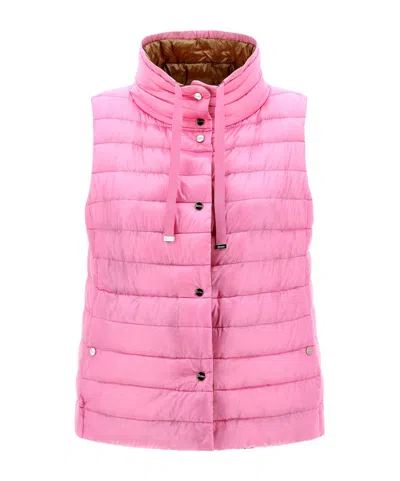 HERNO HERNO HIGH-NECK DRAWSTRING REVERSIBLE PADDED GILET