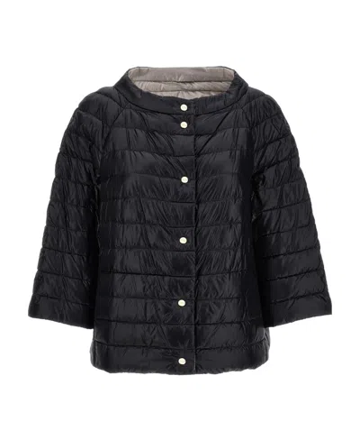 HERNO HERNO REVERSIBLE BUTTONED PADDED JACKET