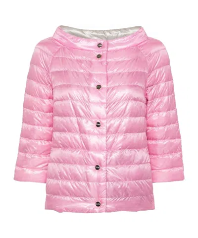 Herno Reversible Puffer Jacket In Pink