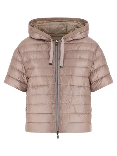 Herno Reversible Quilted Down Jacket In Neutral