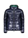 Herno Reversible Quilted Jacket In Blue