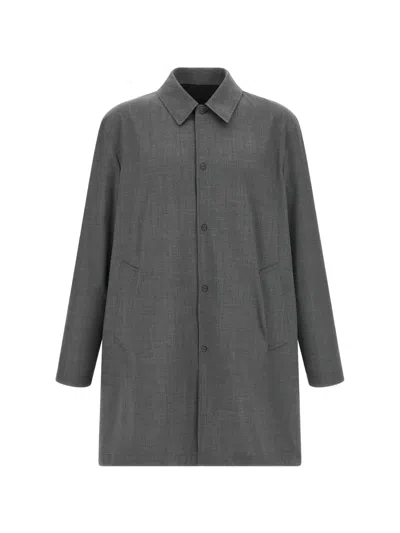 Herno Reversible Raincoat In Gray