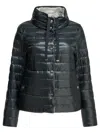 Herno Reversible Short Down Jacket In Black