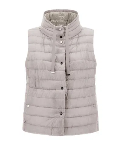 HERNO REVERSIBLE SLEEVELESS JACKET IN NYLON ULTRALIGHT