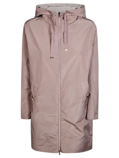 Herno Reversible Taffeta Parka Jacket For Women - Ss26 In Pink