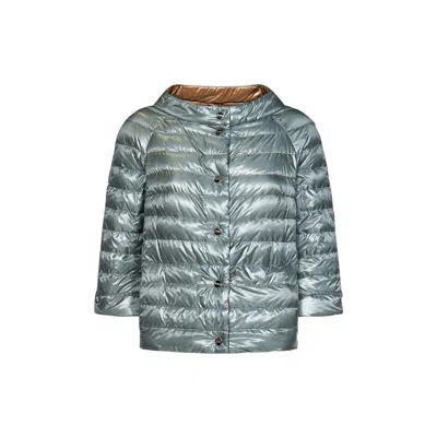 Herno Reversible Ultralight Down Jacket In Gray